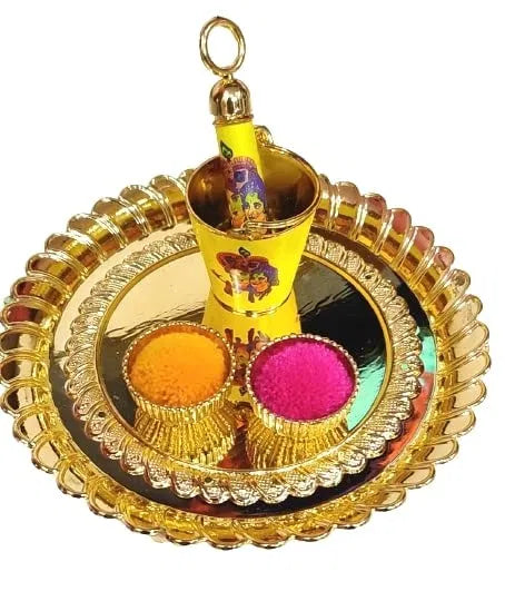 Elegance Radha Krishna Printed Bucket Pickari