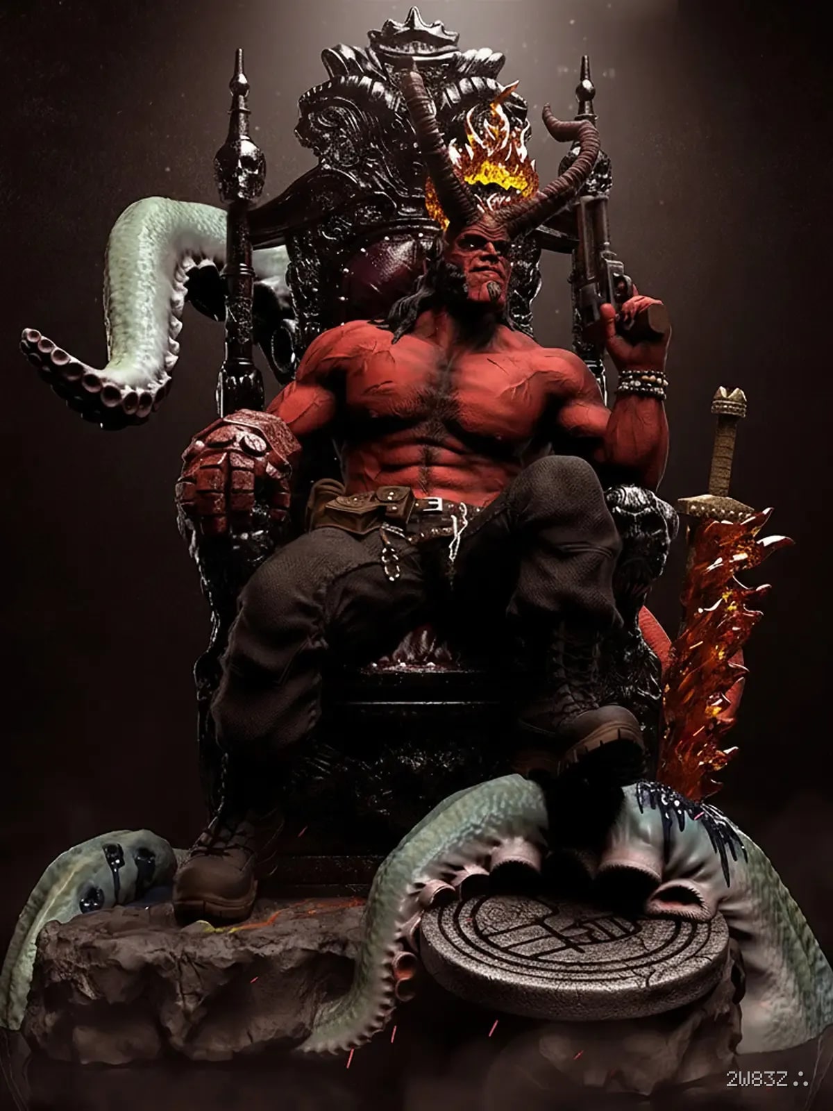 Throne Ascendant | Hellboy Resin Statue (1/6 Scale)