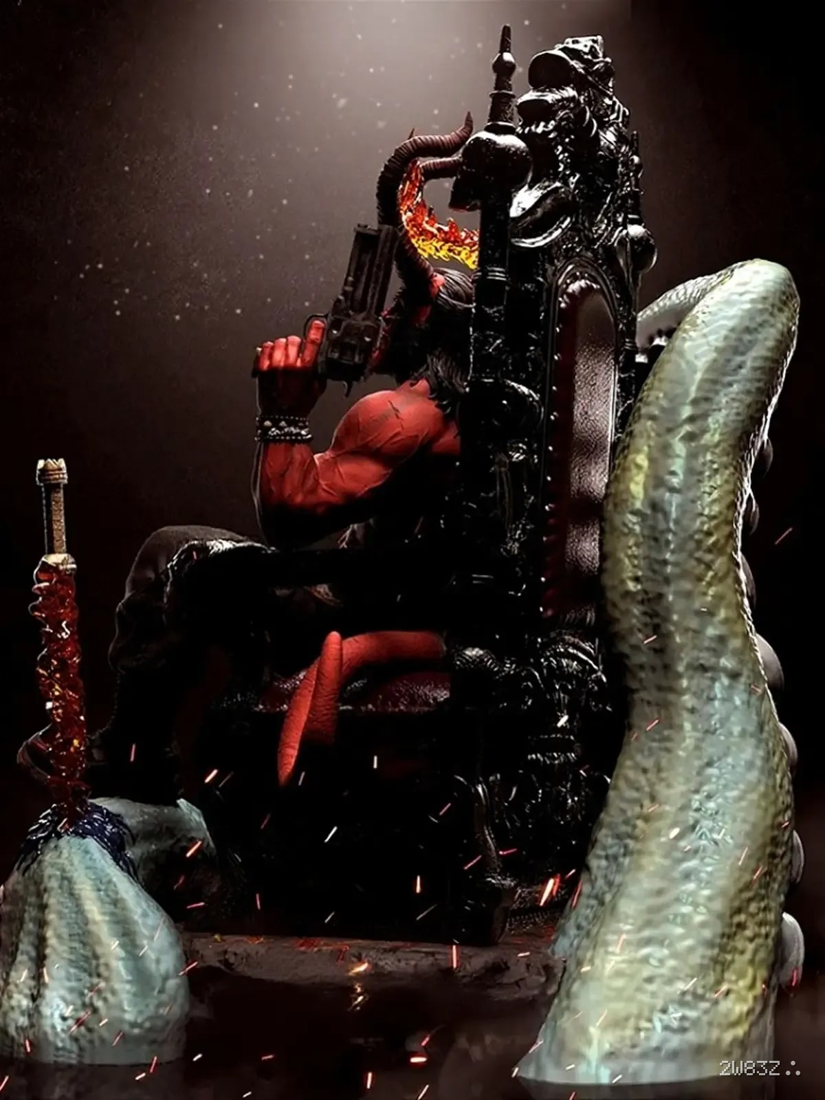 Throne Ascendant | Hellboy Resin Statue (1/6 Scale)