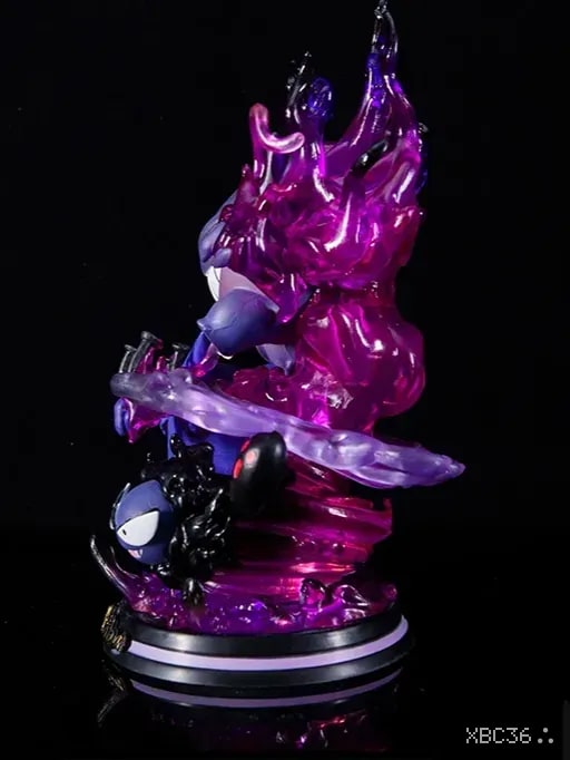 Pokémon Gengar Evolution Statue – Gastly Haunter Gengar Ghost-Type Collectible Figure