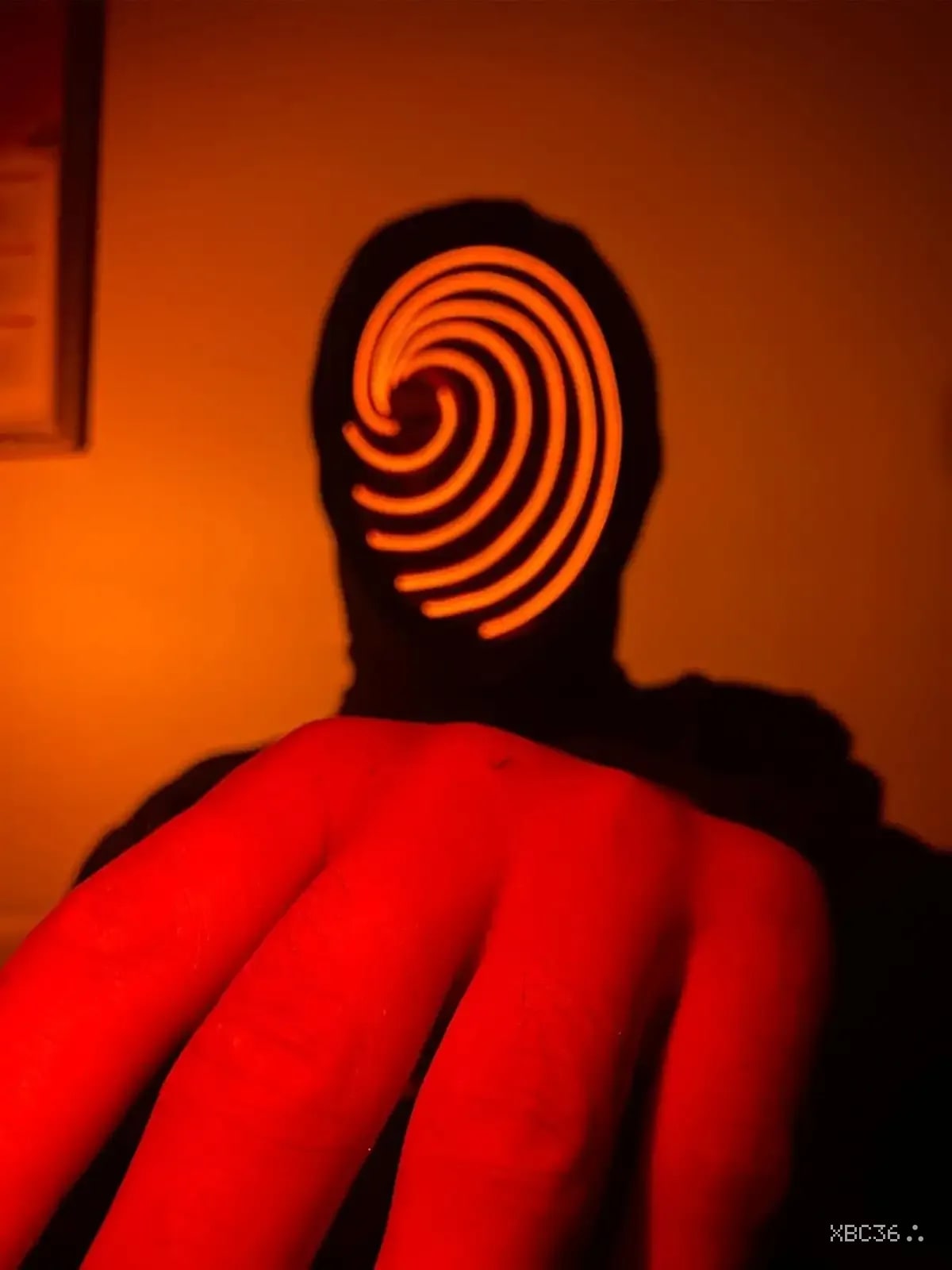 LED Swirl Anime Mask – Light-Up Obito/Kamui Cosplay EL Wire Mask