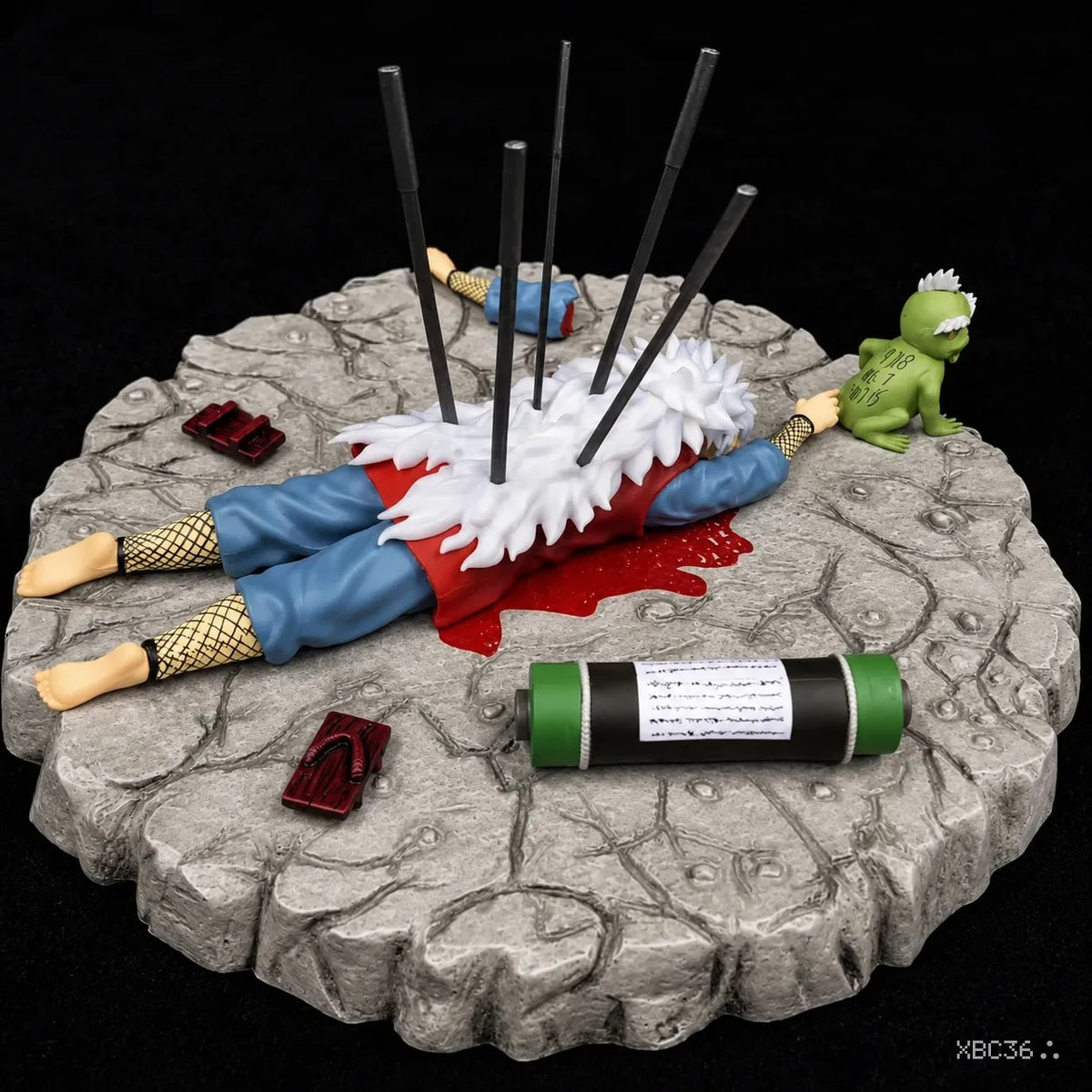 Jiraya’s Last Stand Collectible Diorama – Naruto Shippuden Death Scene Figure