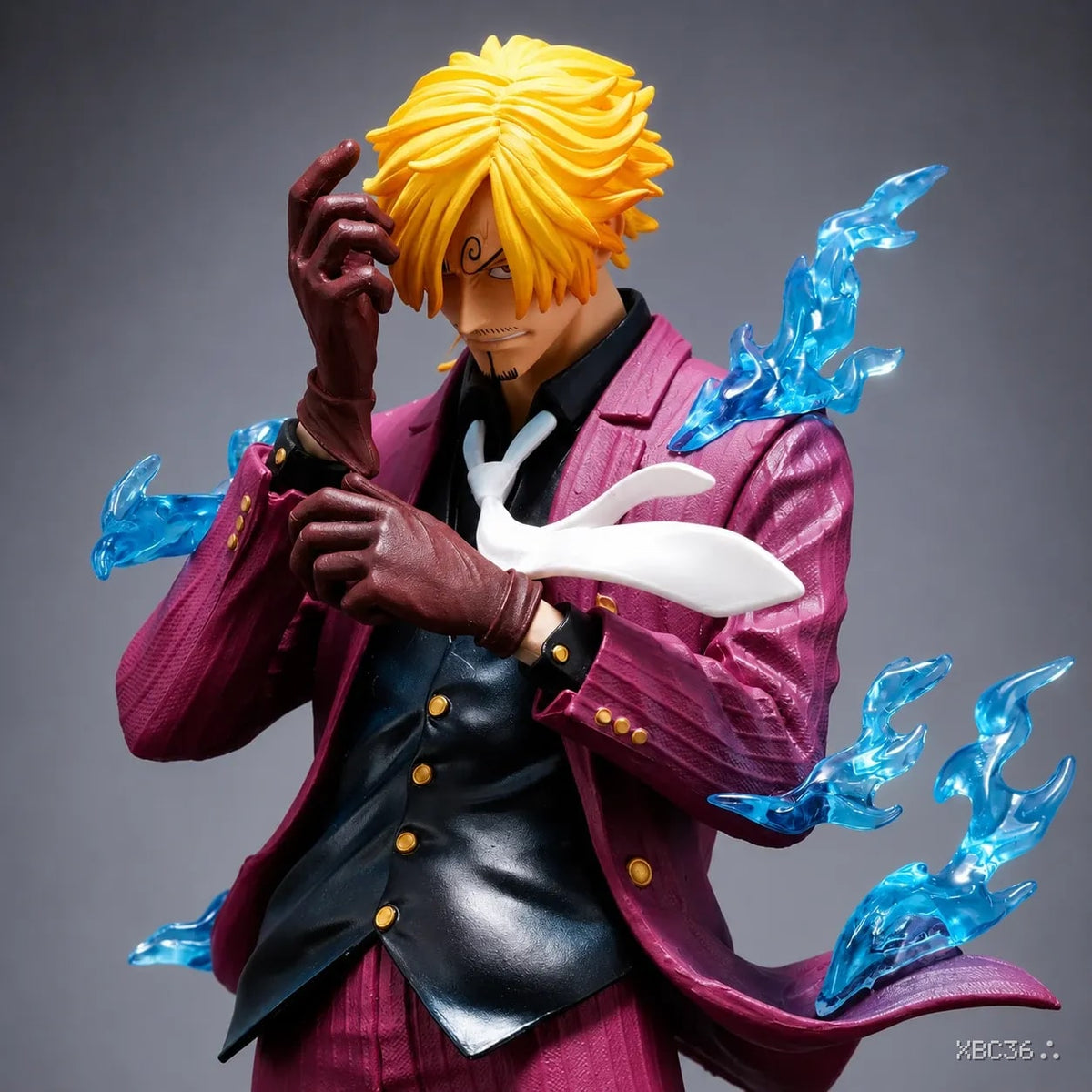 Sanji Ifrit Jambe Figure – One Piece Premium Anime Statue with Blue Flame Effect