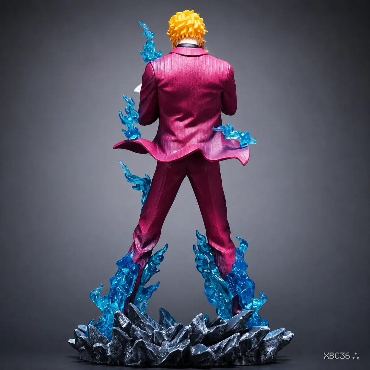 Sanji Ifrit Jambe Figure – One Piece Premium Anime Statue with Blue Flame Effect