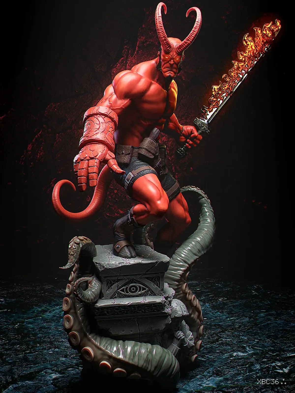 Infernal Hellboy Resin Statue (1/6 Scale)