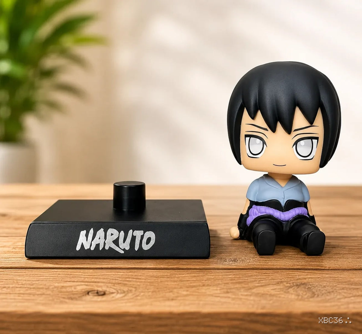 Sasuke Uchiha Bubble Head with Phone Holder