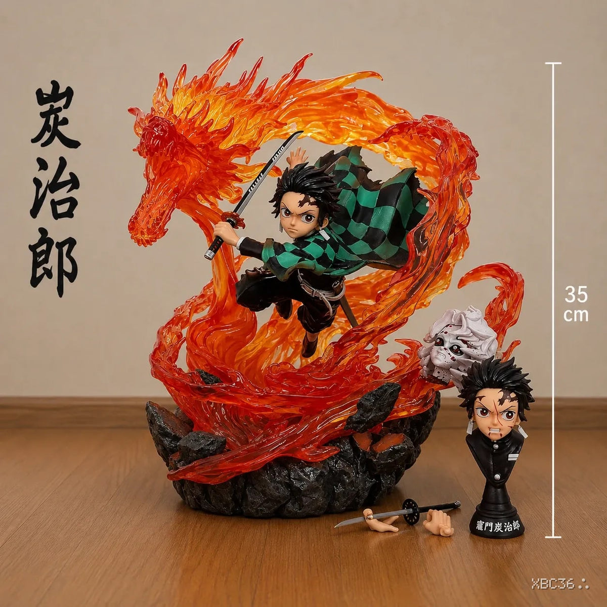 Tanjiro Kamado LED Action Statue