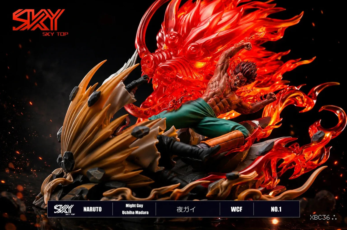 Might guy vs Madara LED statue