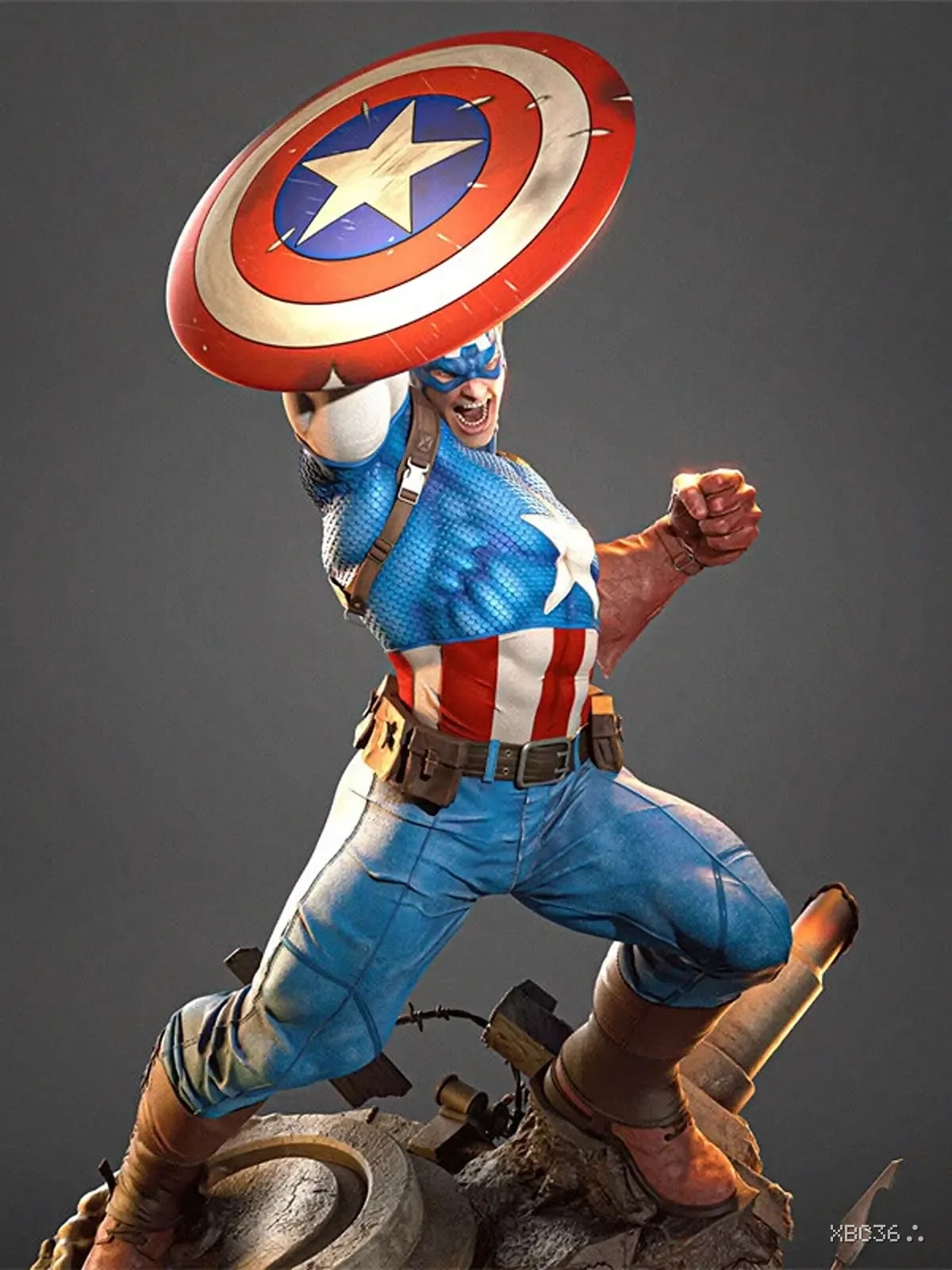 Captain America Resin Statue (1/6 Scale)