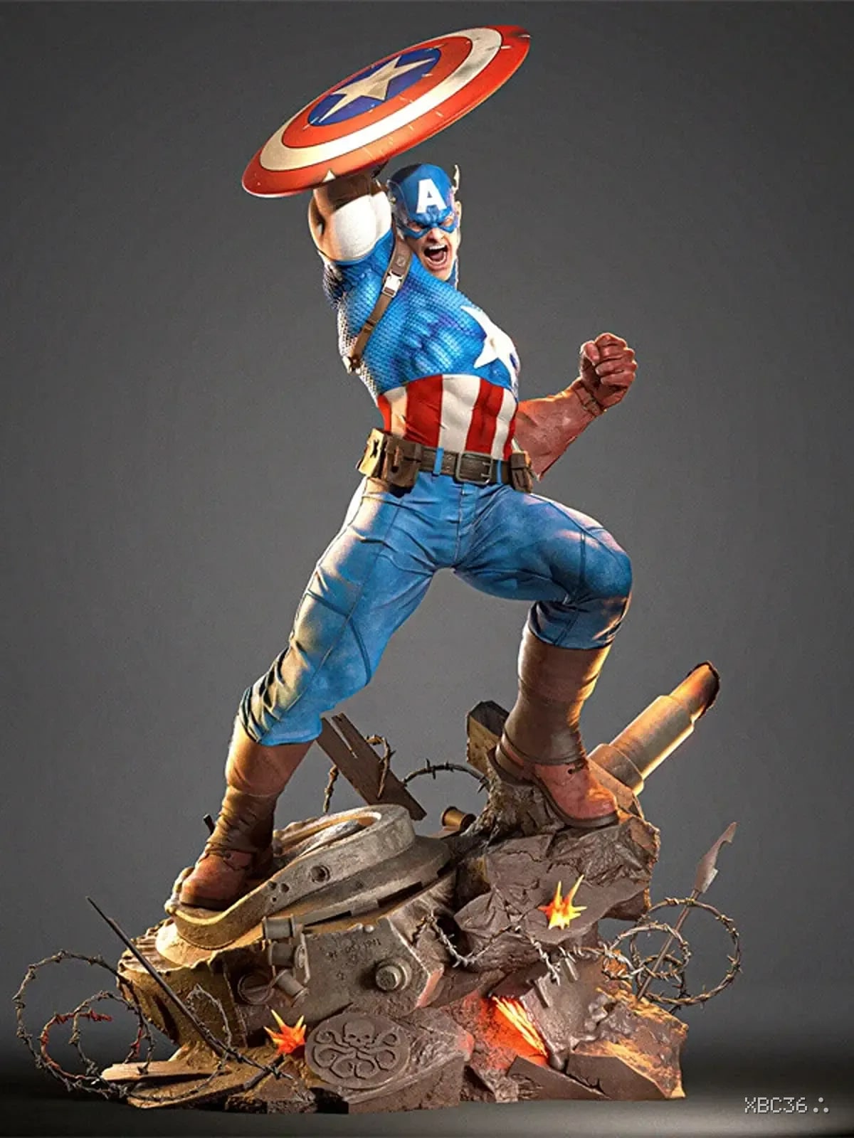 Captain America Resin Statue (1/6 Scale)
