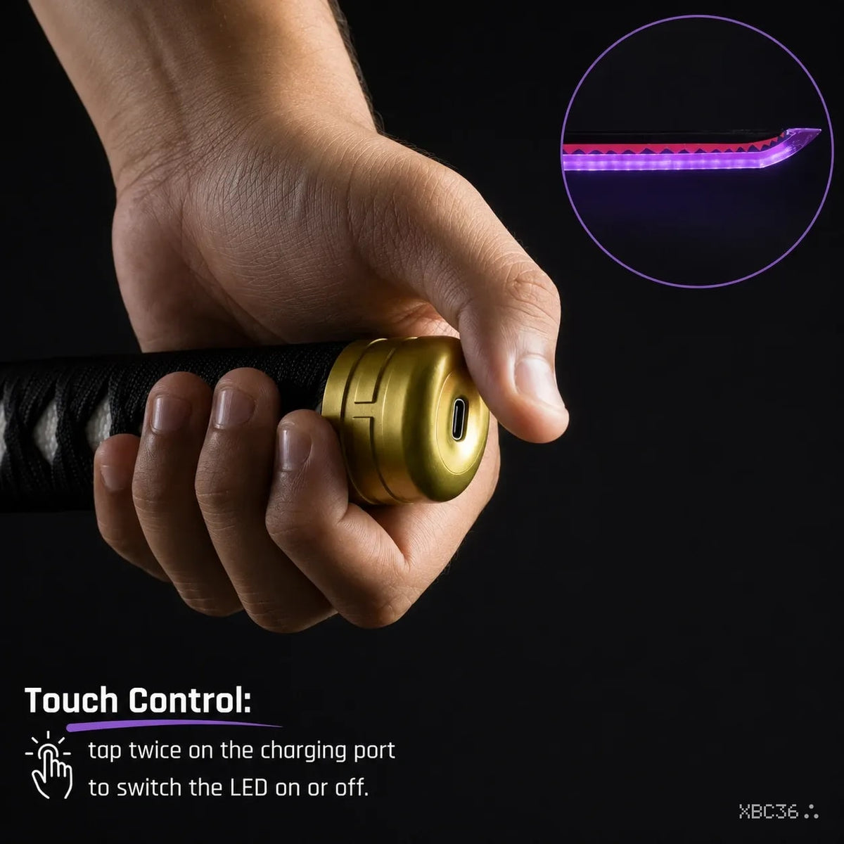 Roronoa Zoro Shusui LED Wooden Katana
