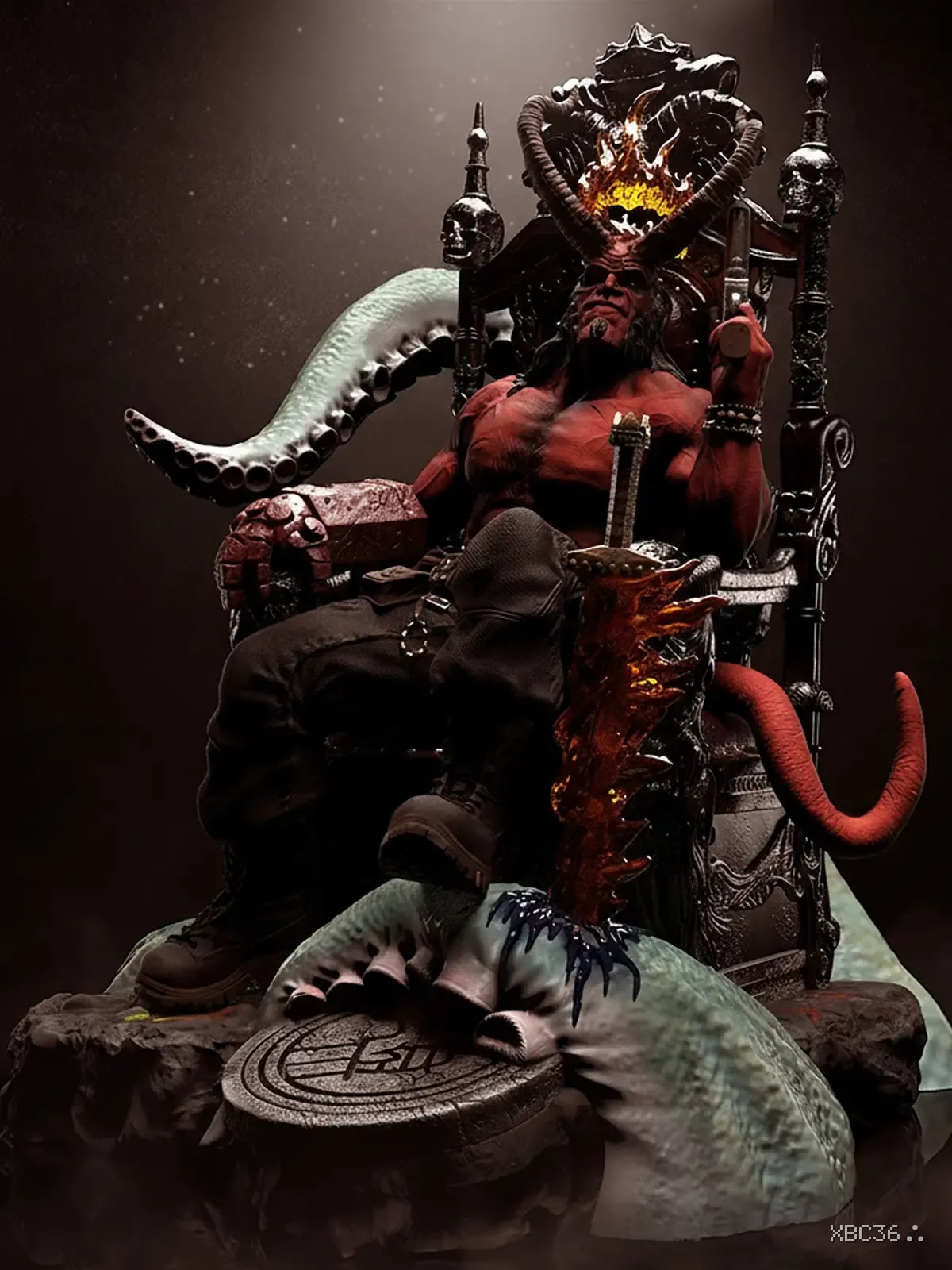 Throne Ascendant | Hellboy Resin Statue (1/6 Scale)