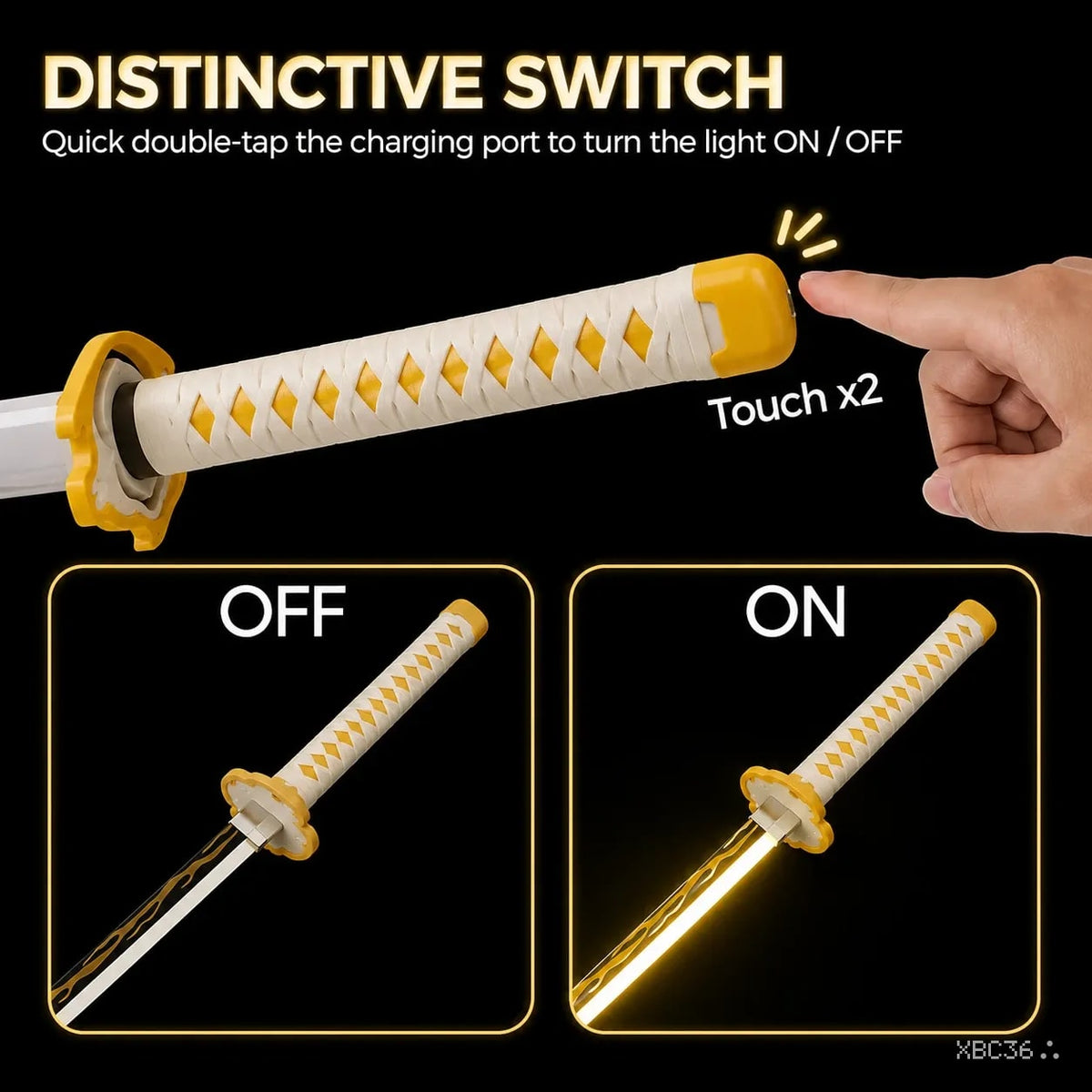 Zenitsu Agatsuma LED Katana Sword